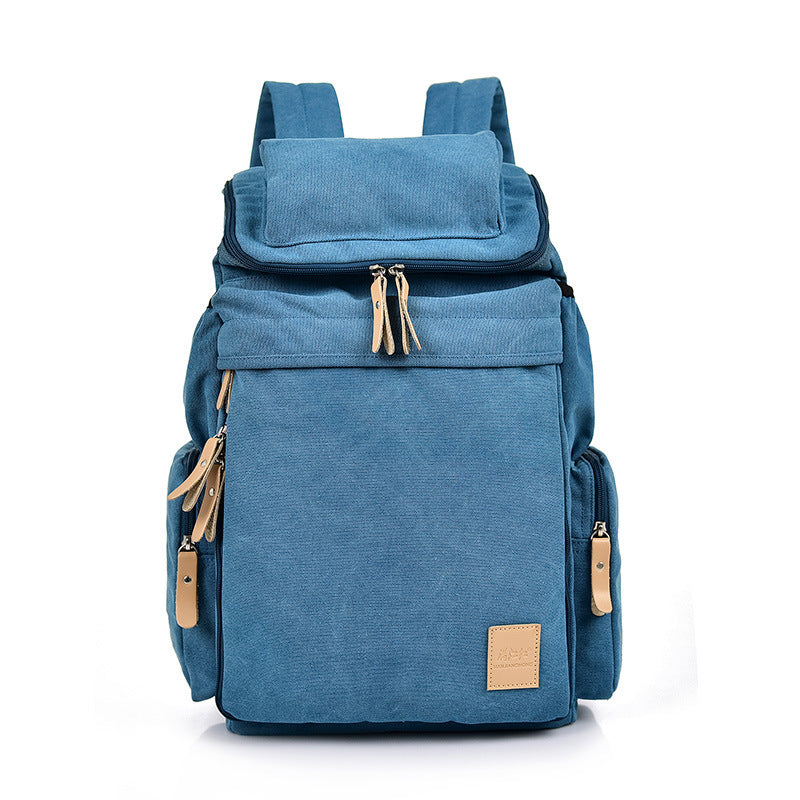Retro Canvas Rucksack für Reisen und Alltag – Bild 7 | LuxeStyle