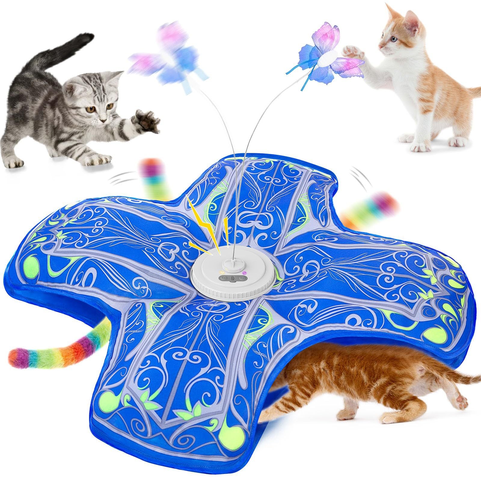 Interaktives Katzen-Spielzeug, rotierend