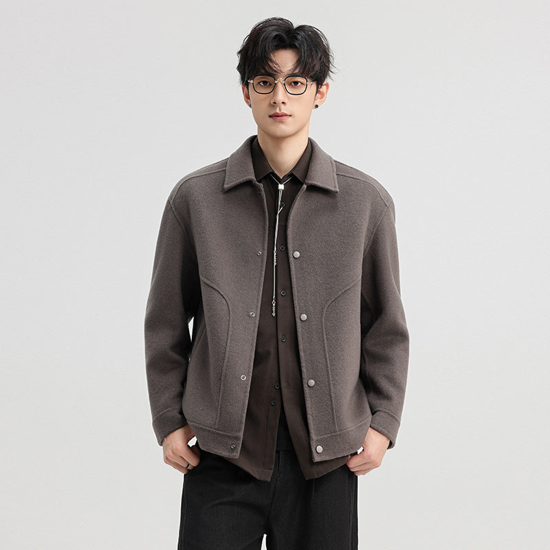 Herren Wolljacke Zweireiher