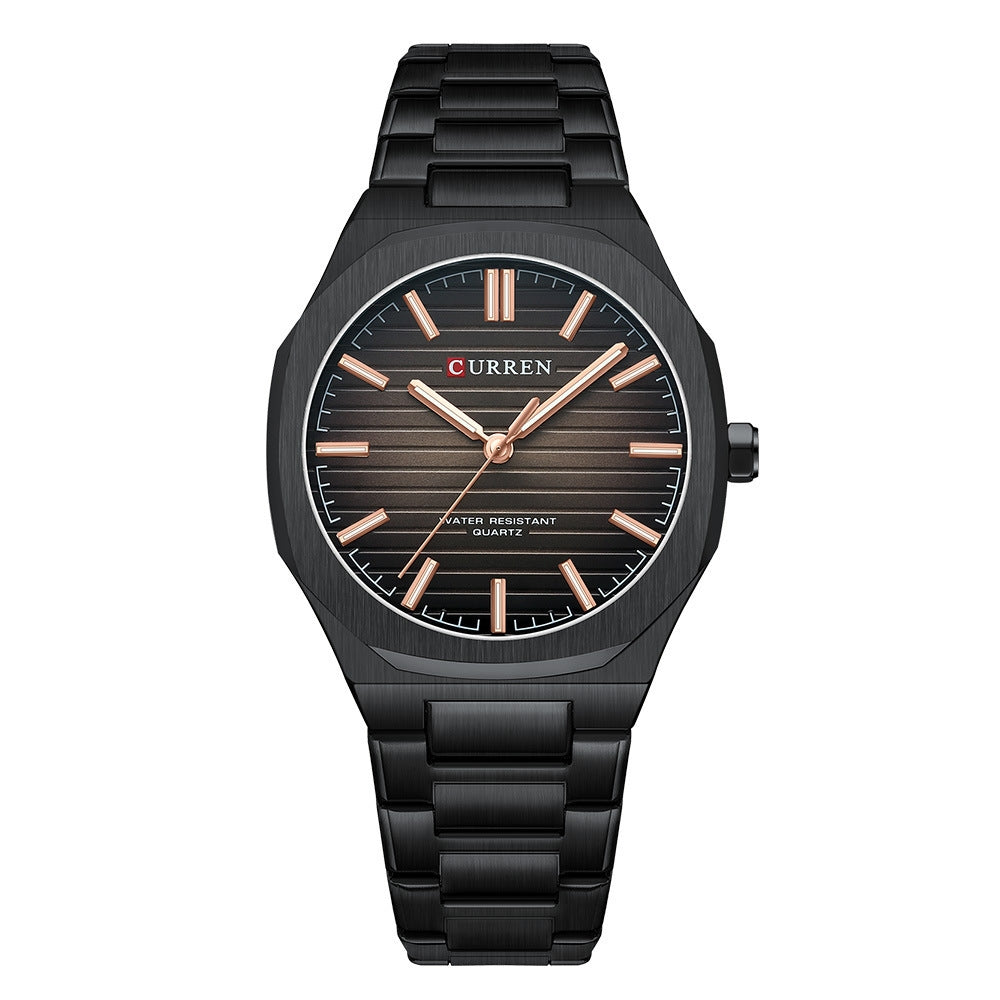 Männliche Stahl-Armbanduhr