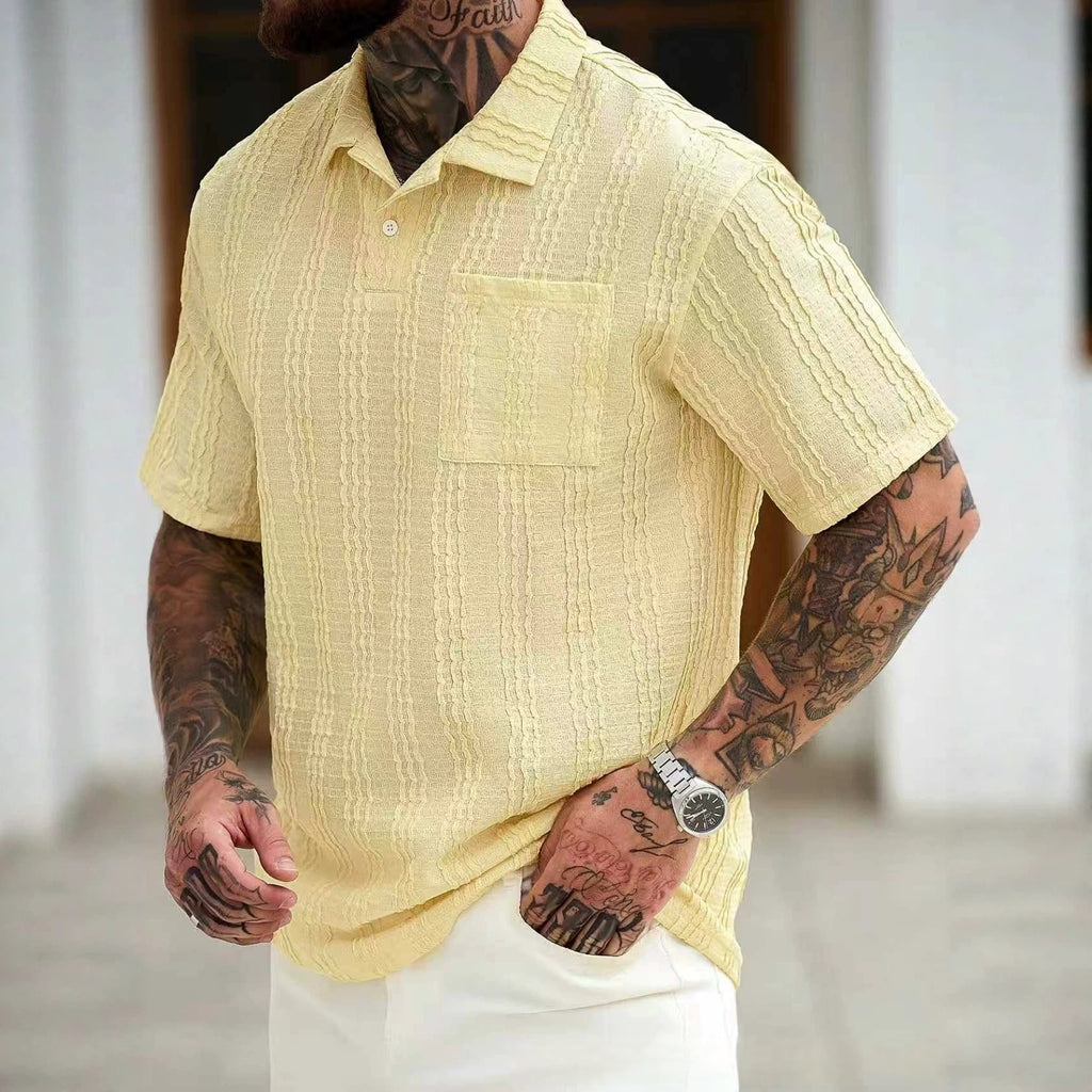 Polo-Shirt für Herren mit Textur