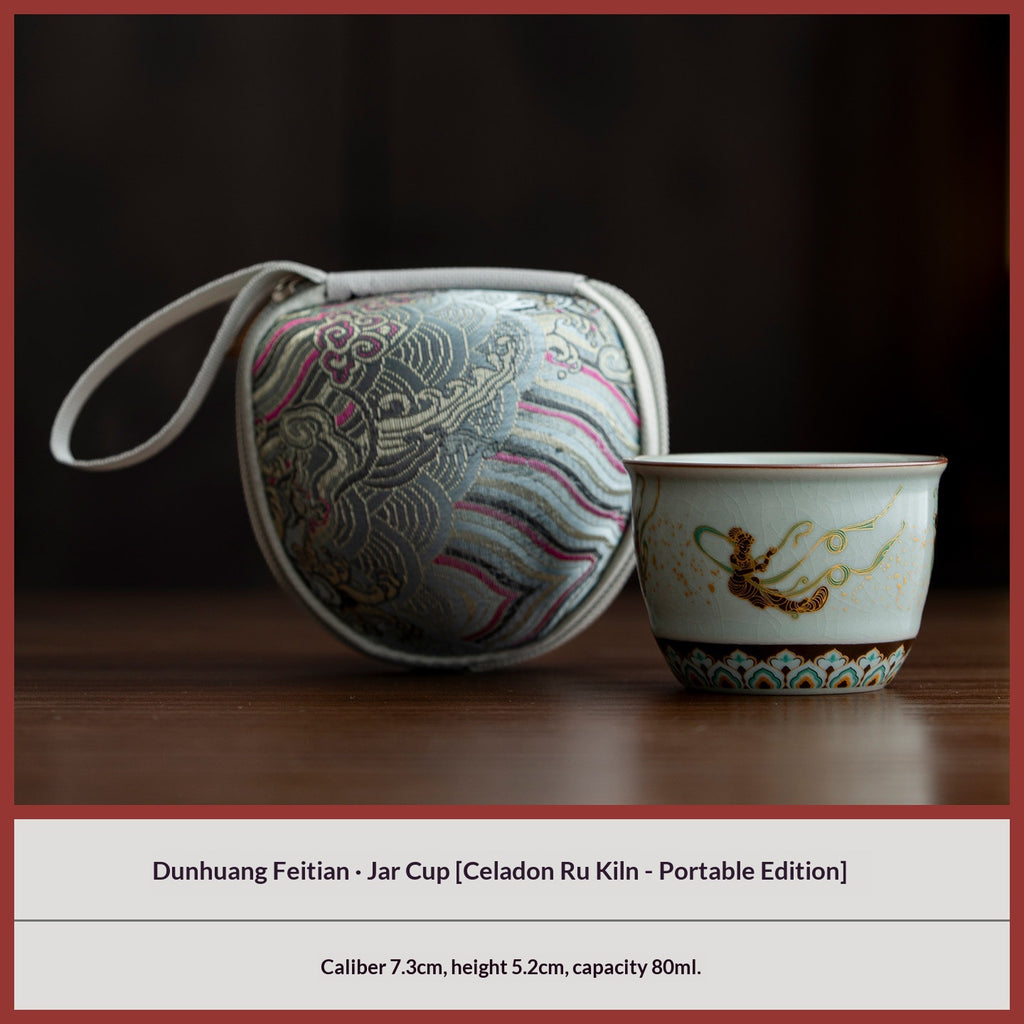 Tee-Becher aus Keramik – Dunhuang Apsaras – Bild 2 | LuxeStyle