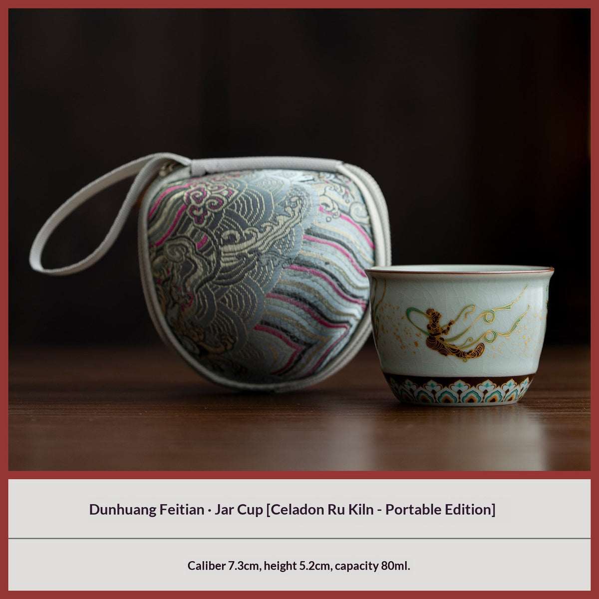 Tee-Becher aus Keramik – Dunhuang Apsaras – Bild 2 | LuxeStyle