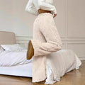 Warme Freizeithose mit Bindedetail