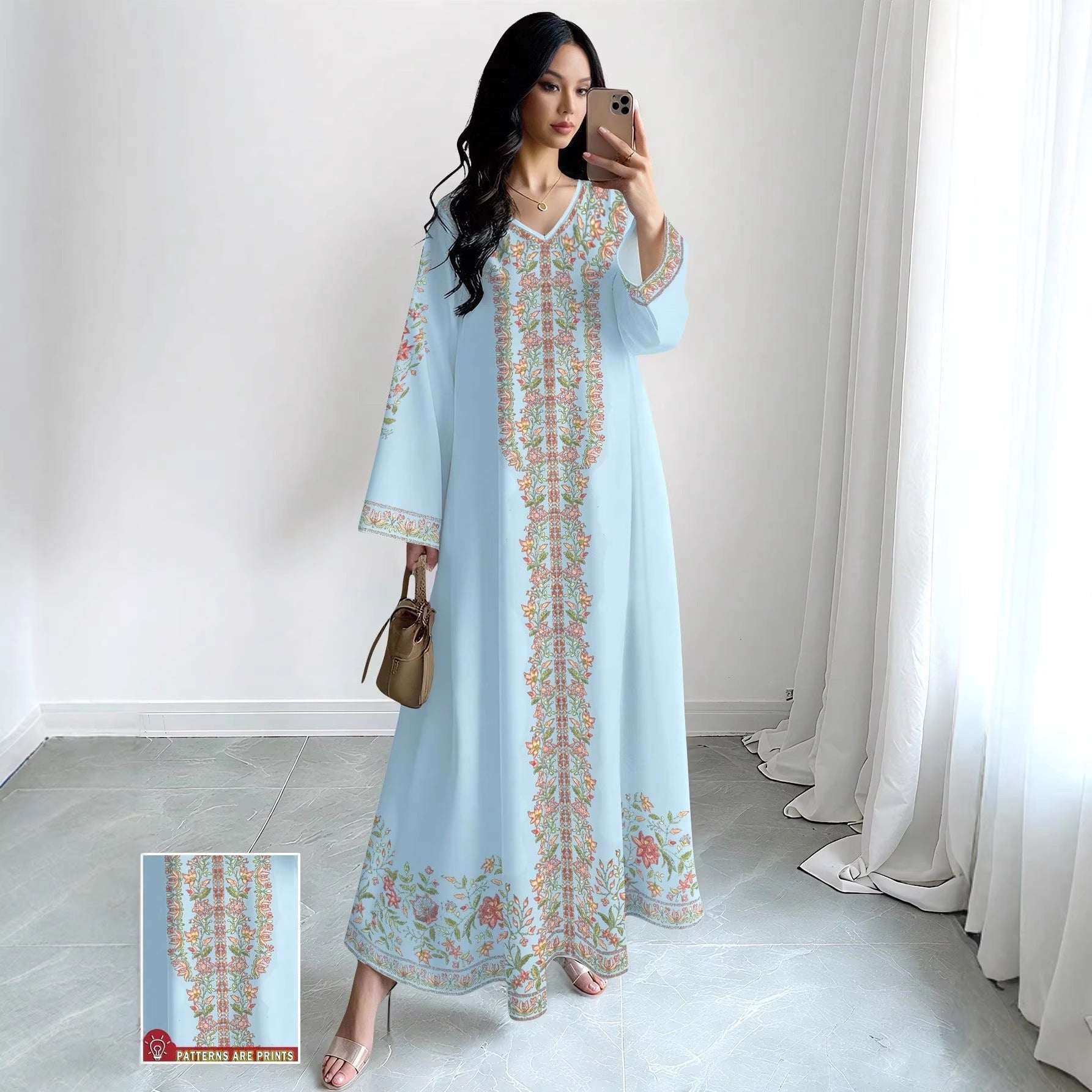 Blumiges Casual-Kleid
