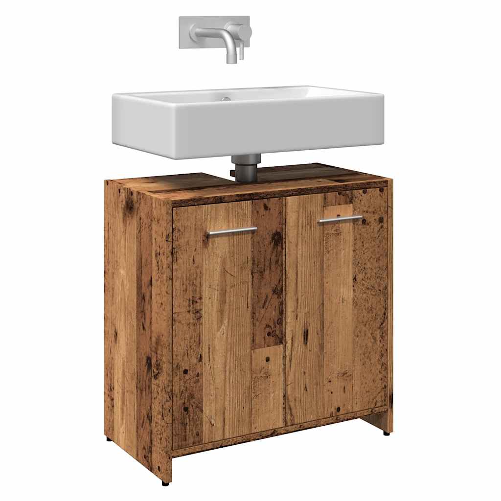 Waschtischunterschrank im Holz-Look