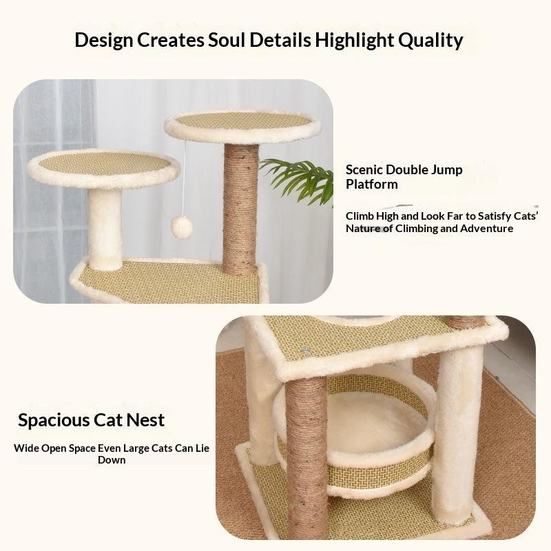 Katzenbaum mit integriertem Bett