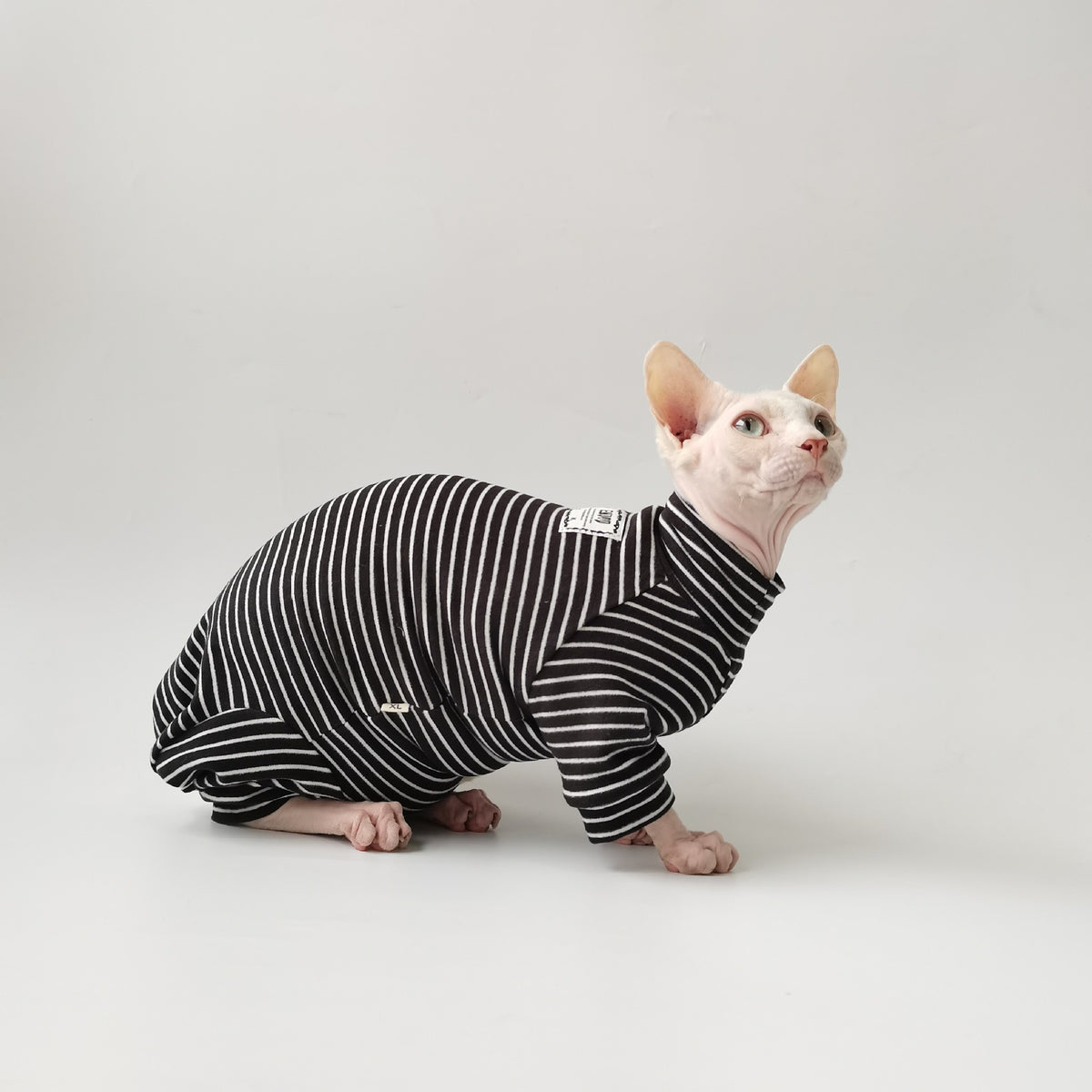 Gestreifter Schlafanzug für Katzen – Bild 2 | LuxeStyle