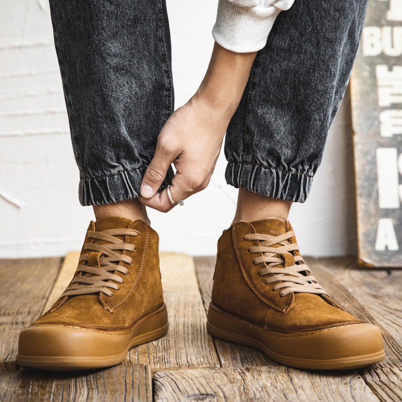 Lässige High-Top Leder Martin Boots für Herren – Bild 3 | LuxeStyle