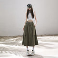 Workwear Chic Midi-Rock mit Tunnelzug – Bild 1 | LuxeStyle