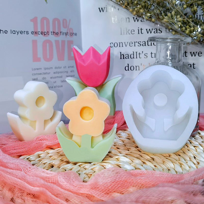 Silikonform: Tulpenblüten-Kerze – Bild 4 | LuxeStyle