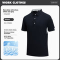 T-Shirt mit Farbkontrast und Stehkragen – Bild 14 | LuxeStyle