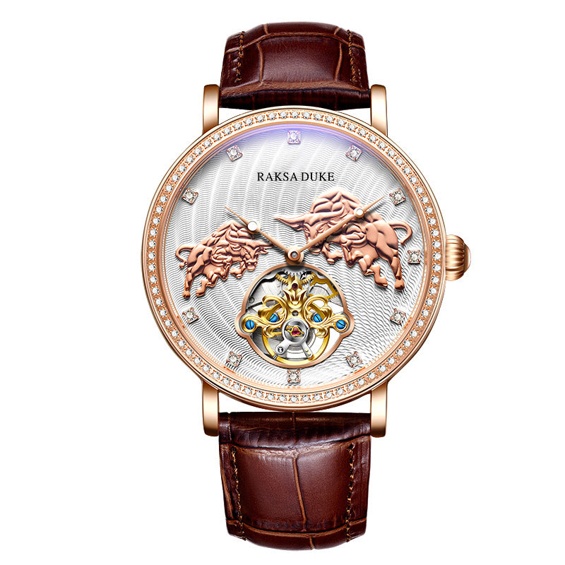 Diamantverzierte Gedenk-Armbanduhr