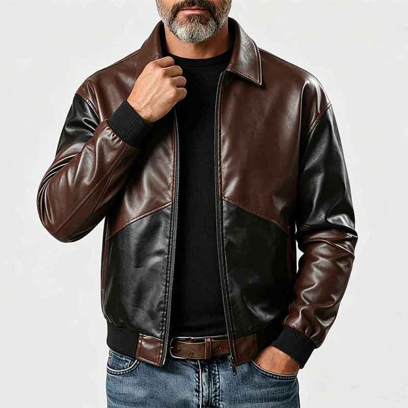 Retro-Jacke im American Style, lockerer Schnitt
