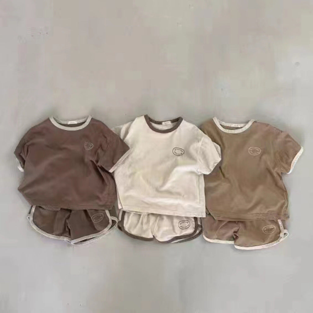 Baby-Set mit Rundhals-Shirt und Shorts – Bild 5 | LuxeStyle