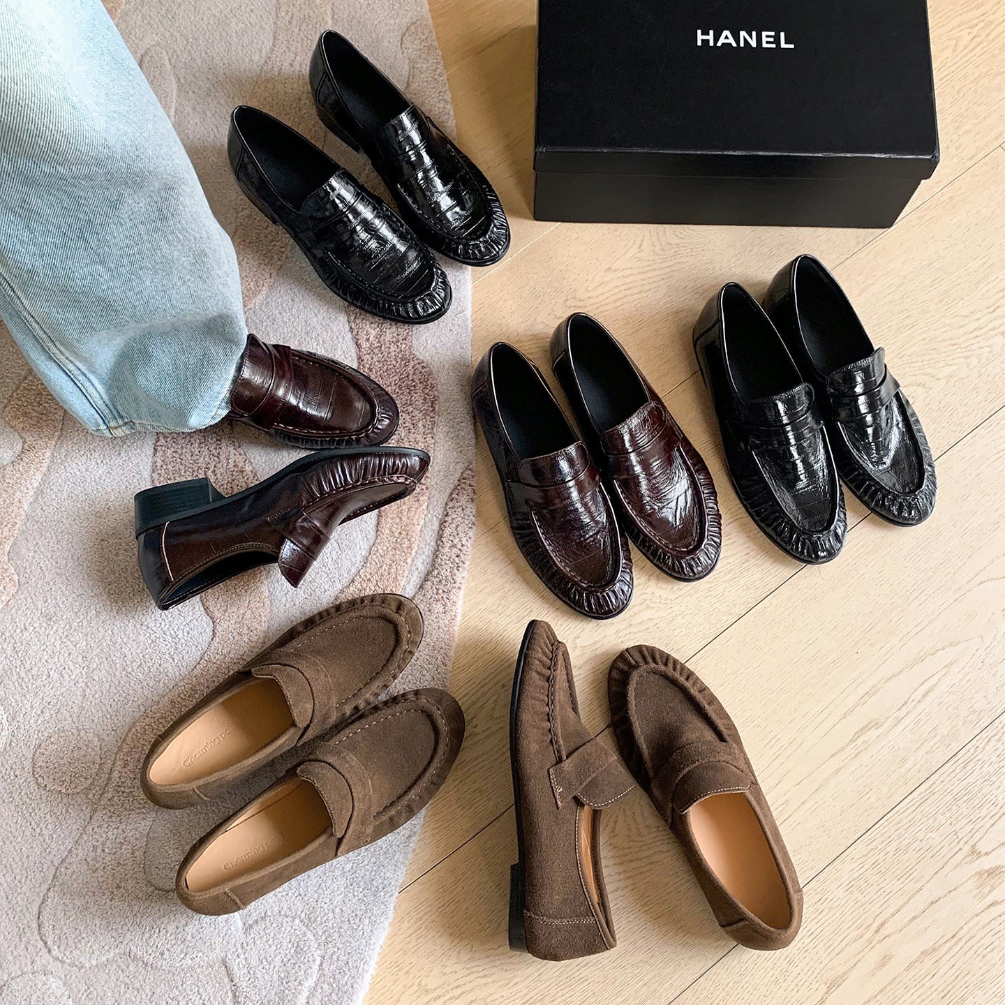 Elegante Leder-Pumps mit Chunky-Heel