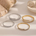Diamantbesetztes Edelstahl-Armband | LuxeStyle
