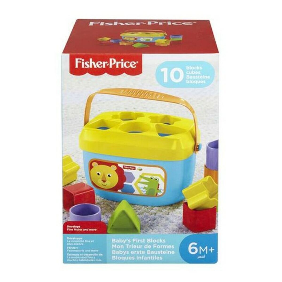 Korb mit Bauklötzen Fisher-Price FFC84 14 x 21 x 14 cm 21 x 14 x 14 cm