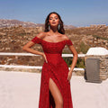 Elegantes Abendkleid mit Schlitz – Bild 7 | LuxeStyle