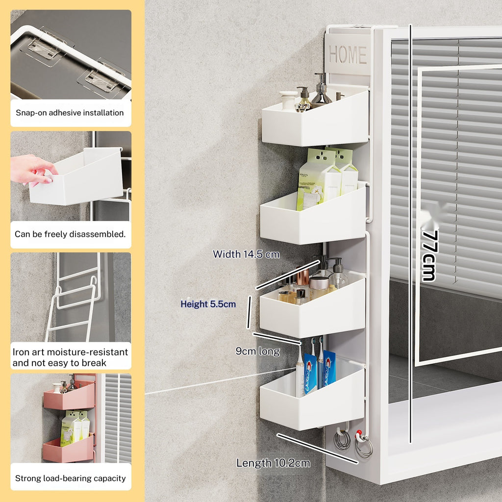 Spiegelkasten-Seitenregal, 3er- oder 4er-Set – Bild 12 | LuxeStyle