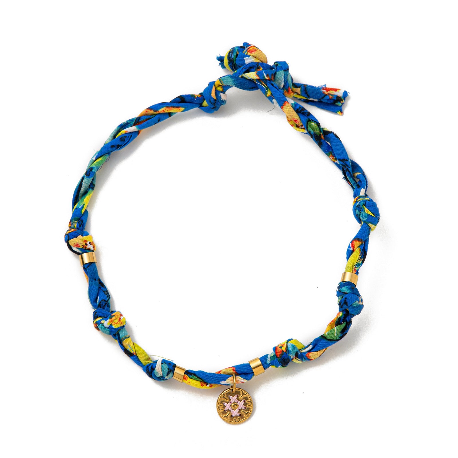 Mehrfarbiges Titanstahl-Herzanhänger-Armband aus Edelstahl