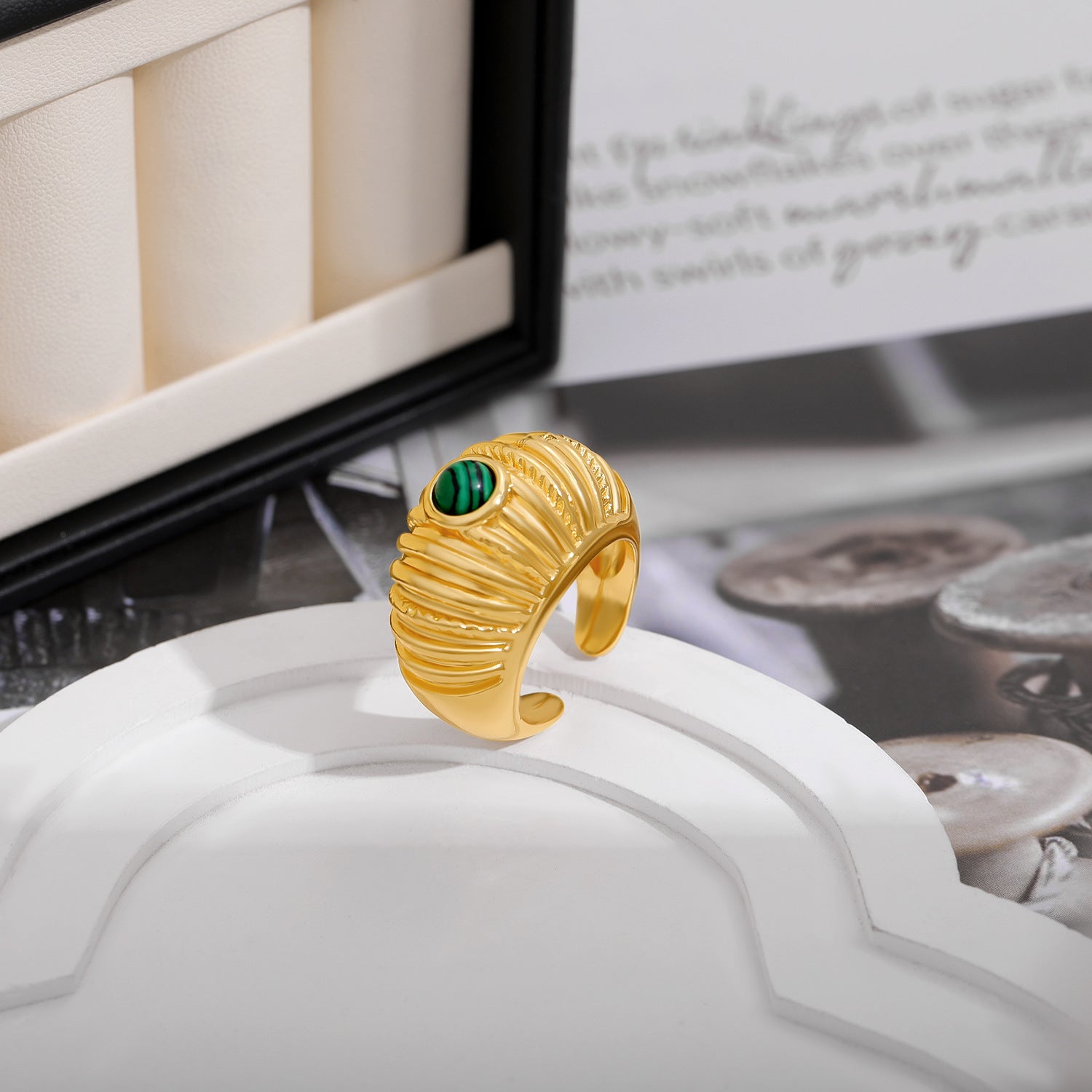 Gold Schmuckstein-Ring