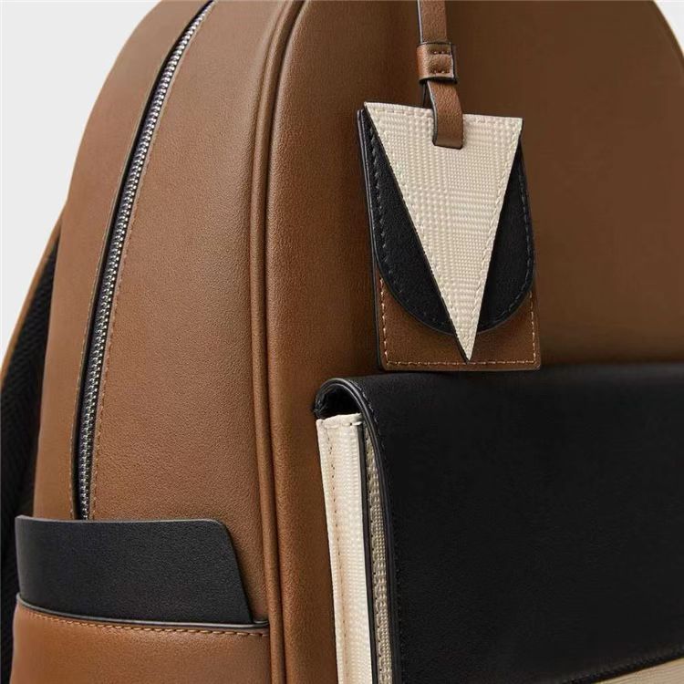 Dunkelbrauner PU-Leder Rucksack 20-35 L – Bild 5 | LuxeStyle