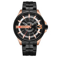 Einfache Herren-Armbanduhr aus Edelstahl