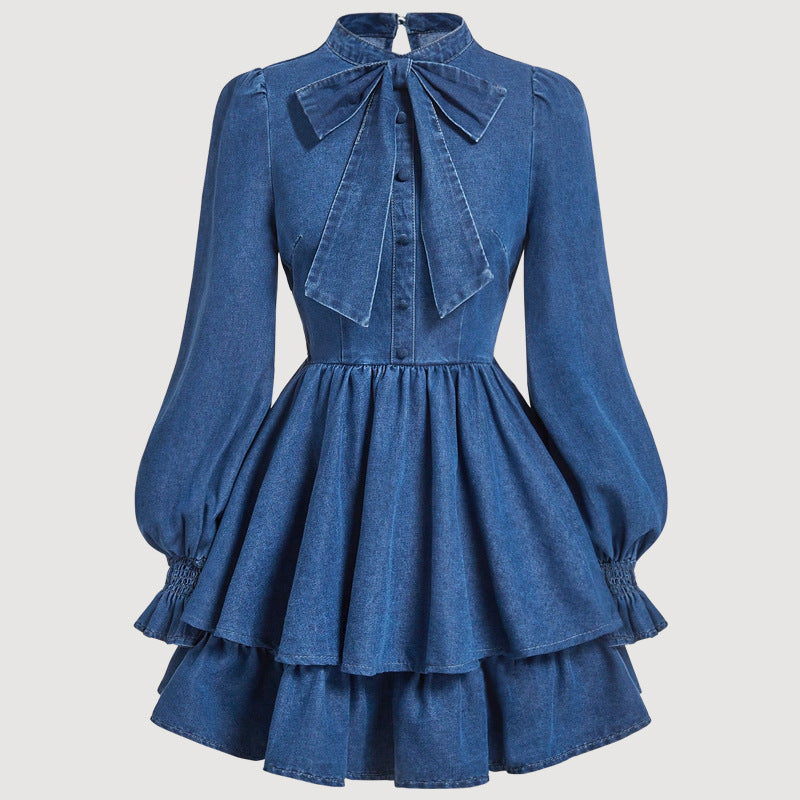 Schlanke Denim-Kleid