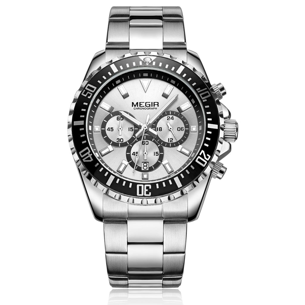 Sportliche Business-Armbanduhr mit Kalender und Leuchtzeigern – Bild 3 | LuxeStyle