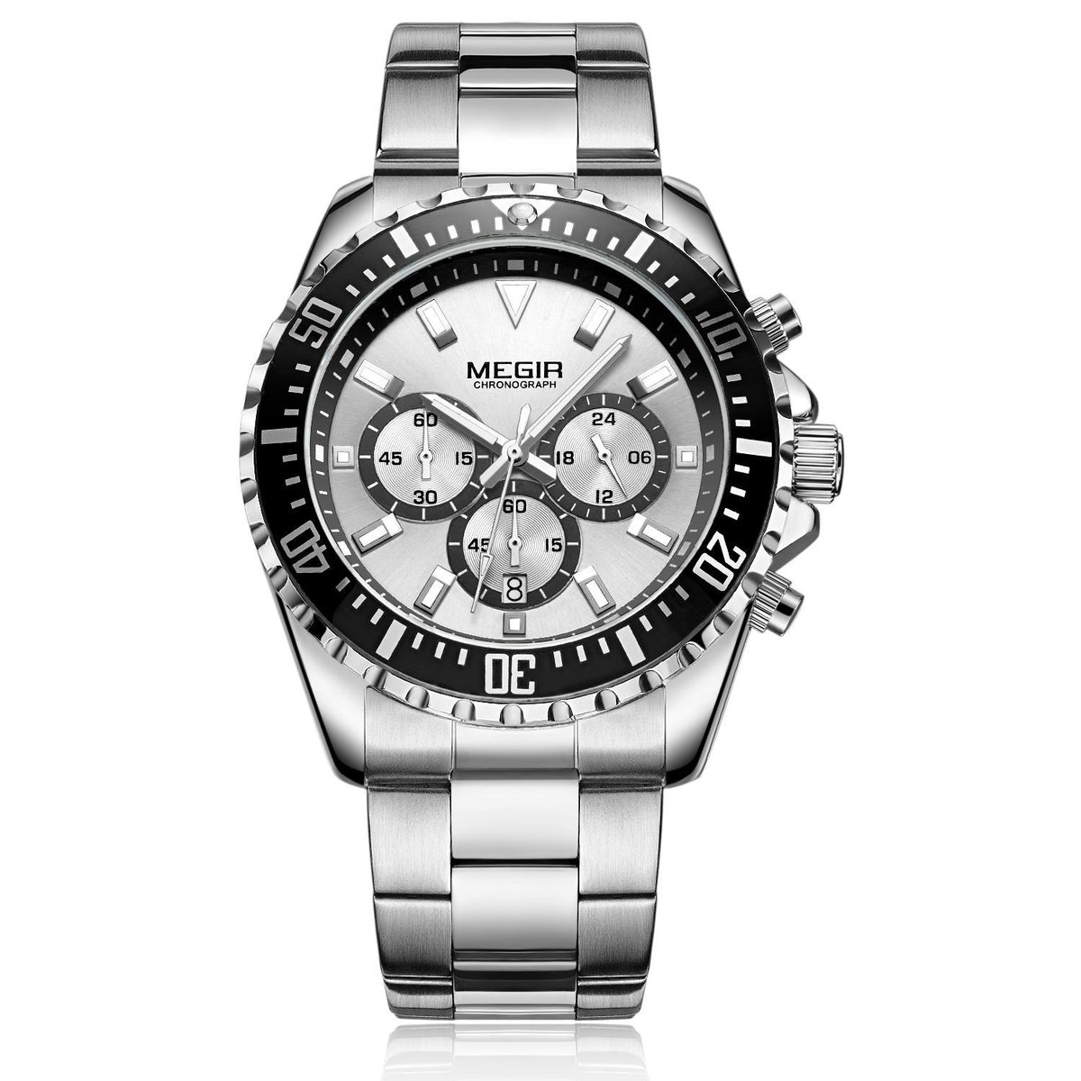 Sportliche Business-Armbanduhr mit Kalender und Leuchtzeigern – Bild 3 | LuxeStyle