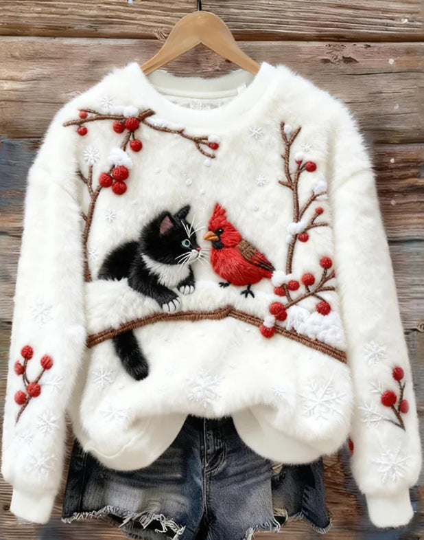 Damen-Kapuzenpullover mit Weihnachtsmotiv – Bild 3 | LuxeStyle
