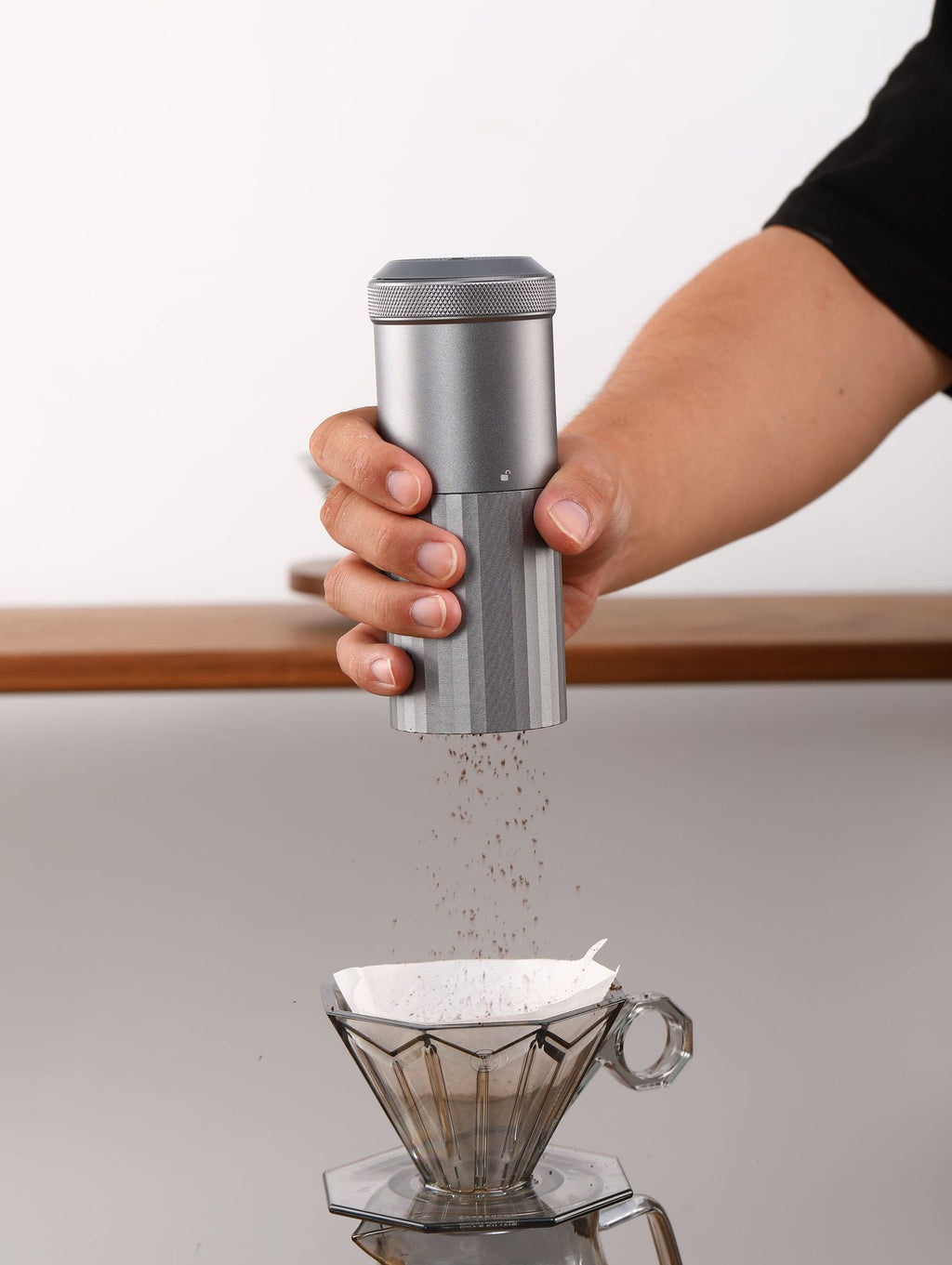 Kabellose Kaffeemühle mit USB-Ladefunktion