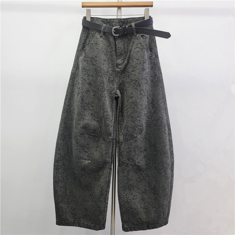 Retro Jacquard-Hose hohem Bund