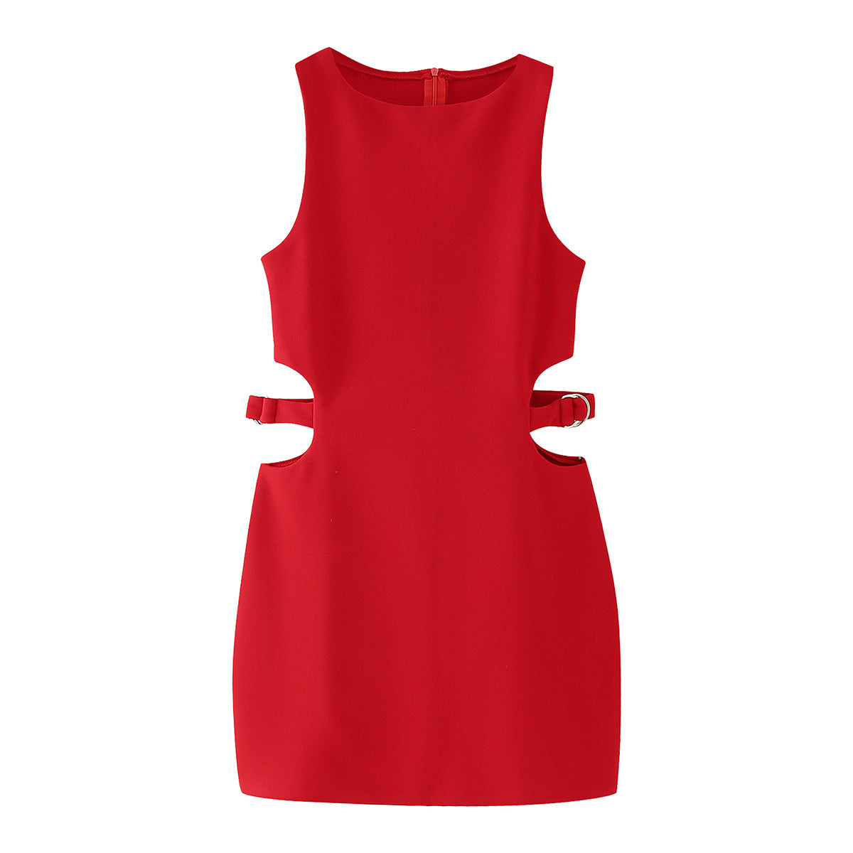 Französisches A-Linien-Kleid mit Lochmuster