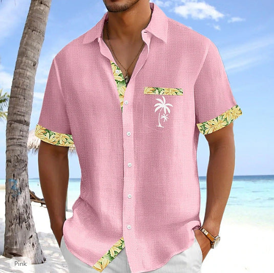 Kurzärmliges Polo-Shirt mit Blumenmuster – Bild 14 | LuxeStyle
