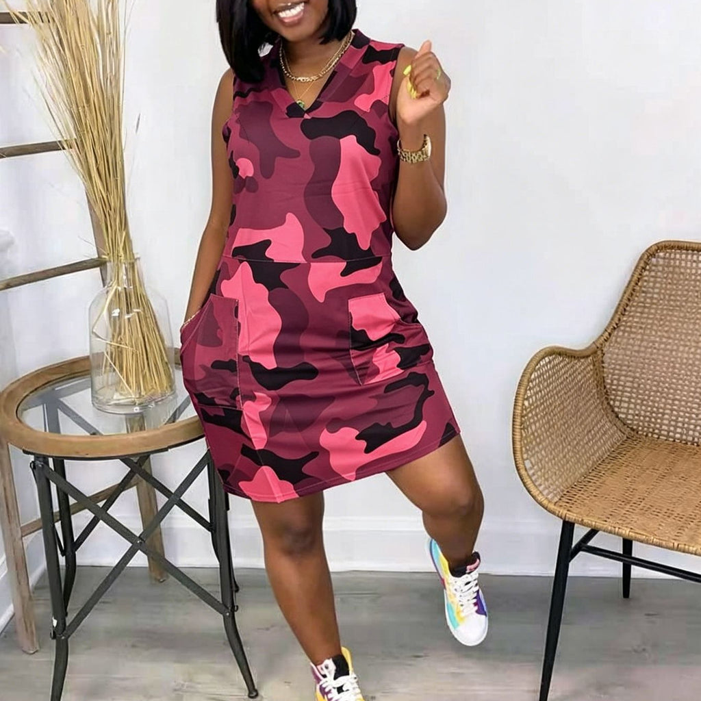 Camo-Mini-Kleid