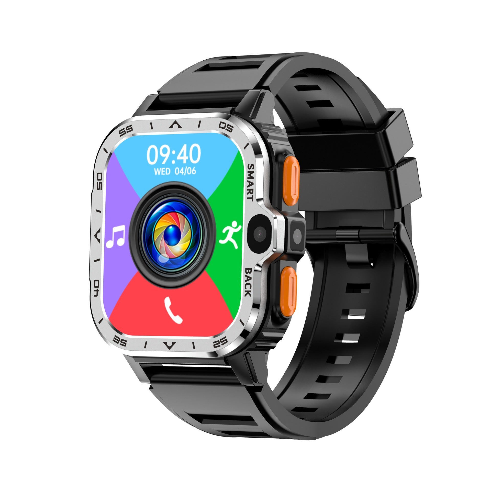 Smartwatch mit Kamera und Telefonfunktion