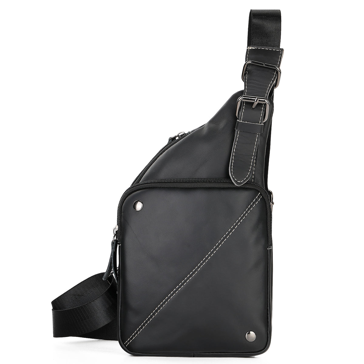 Rindsleder-Crossbody Umhängetasche – Bild 5 | LuxeStyle