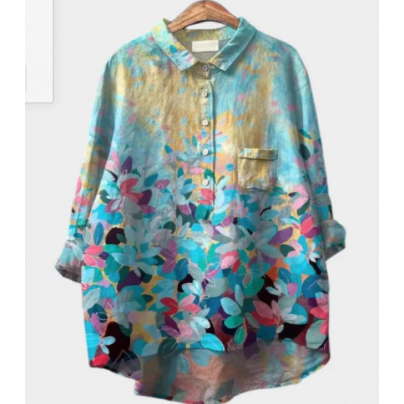 Bluse mit 3D-Druck