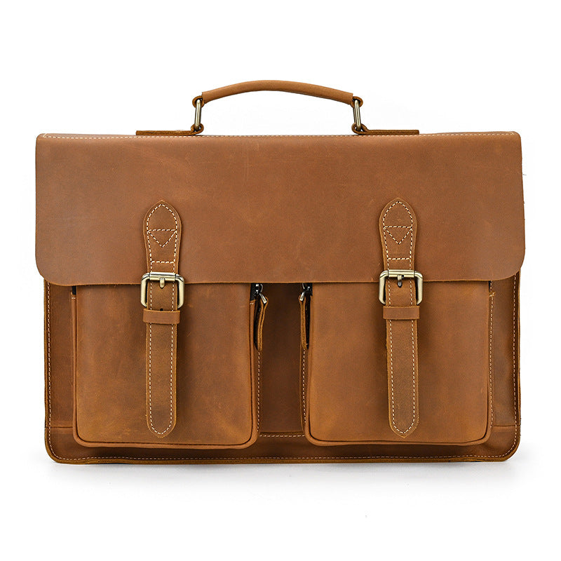 Leder Aktentasche im Retro-Stil für Herren – Bild 3 | LuxeStyle