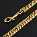 Hundeleine aus Titanstahl, 17mm breit | LuxeStyle