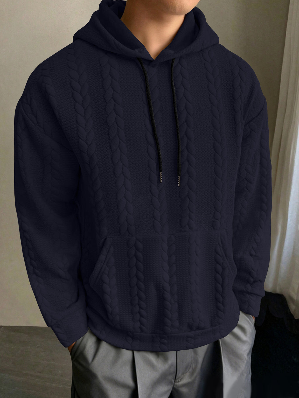 Herren Kapuzenpullover Slim Fit