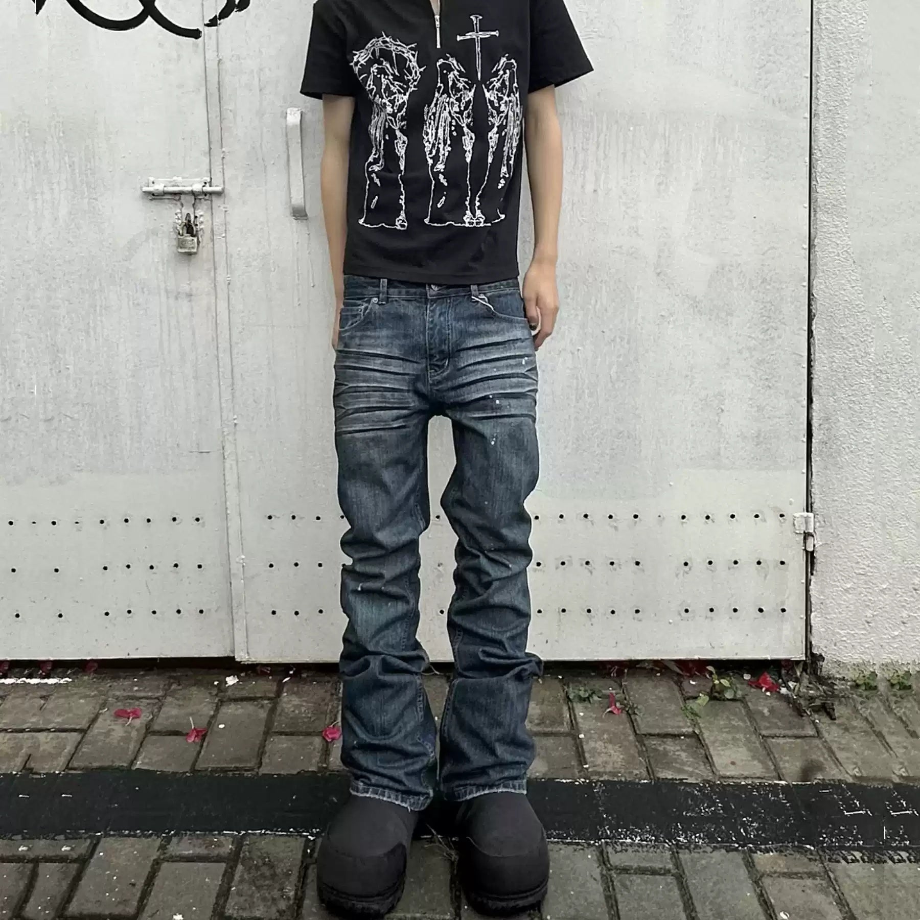 Distress-Jeans Slim-fit