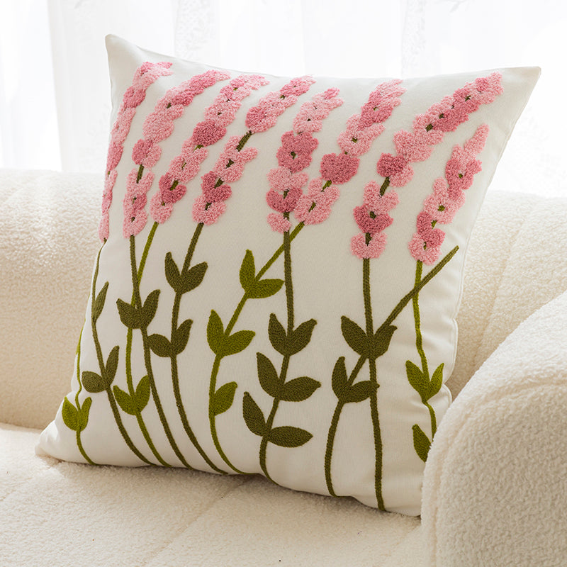 Sofakissen mit Blumen-Stickerei – Bild 6 | LuxeStyle