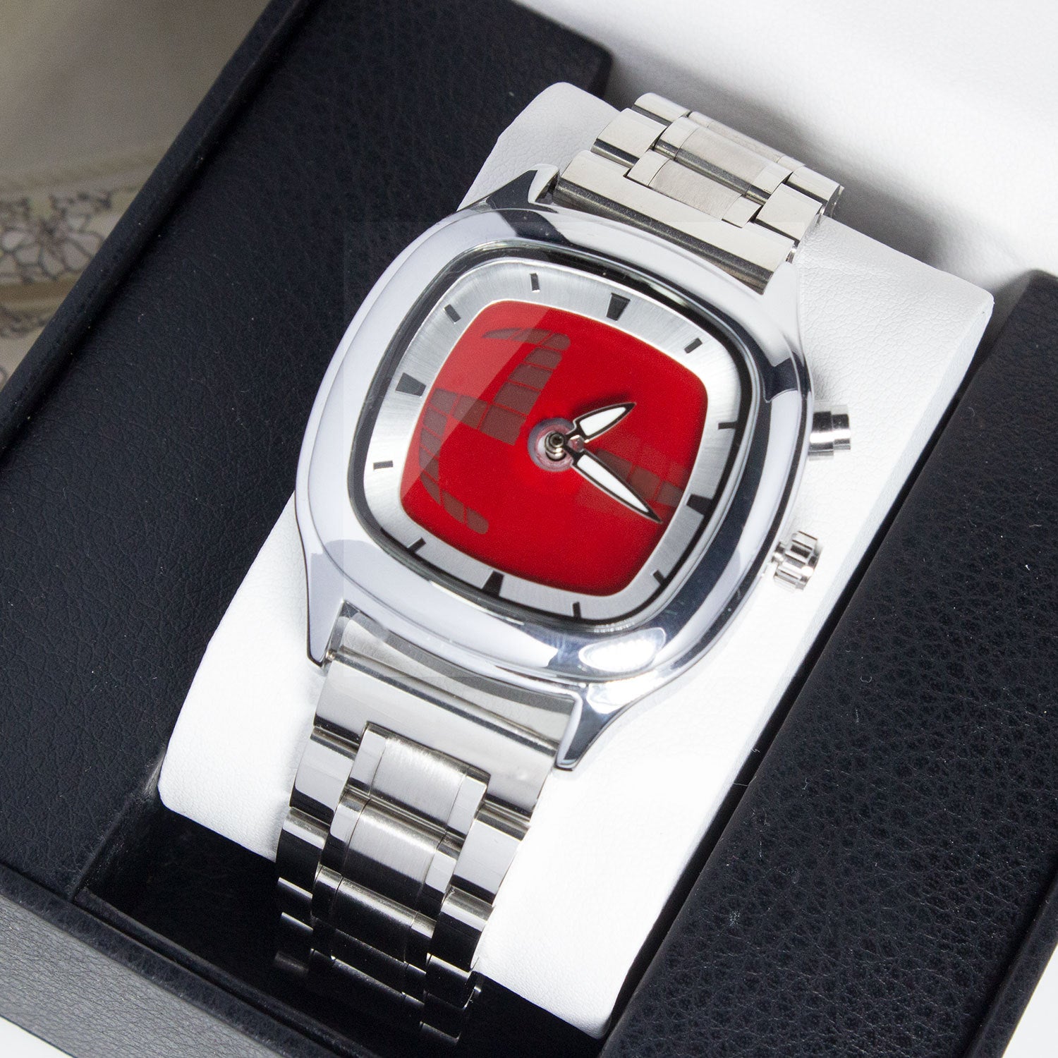 Retro Fashion Herren Digital-Zeigeruhr
