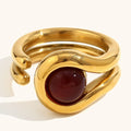 Doppelreihiger Ring vergoldet – Bild 1 | LuxeStyle