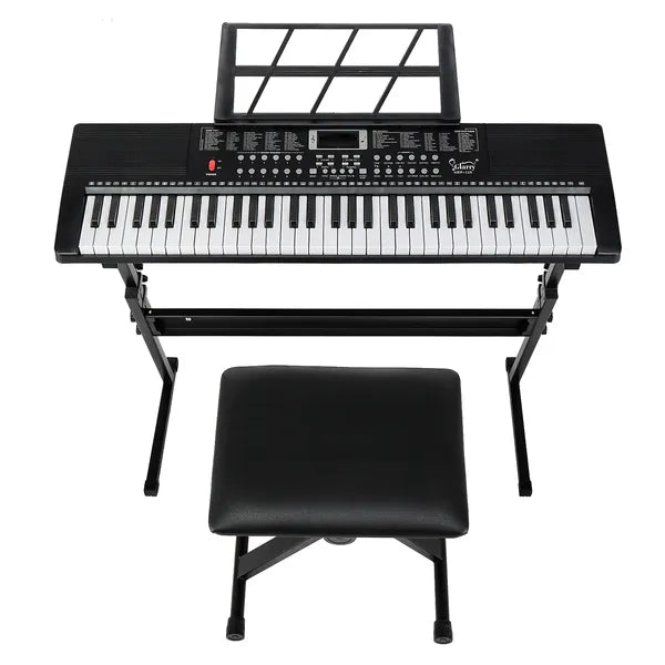 61-Tasten Keyboard mit Ständer und Bank
