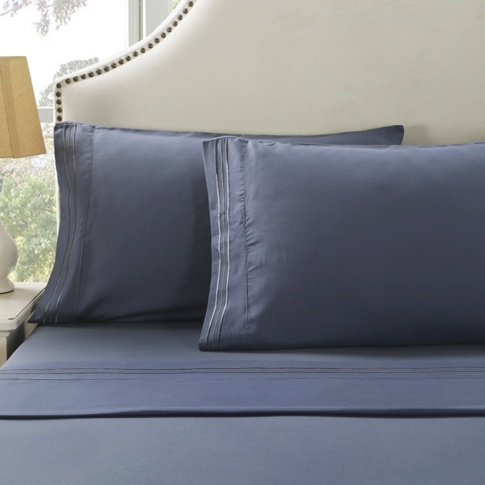 Bestickter Kissenbezug aus Polyester-Baumwolle | LuxeStyle