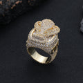 Hip-Hop Ring mit Zirkonia